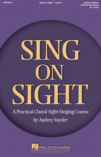 Product Cover for Sing on Sight – A Practical Choral Sight-Singing Course