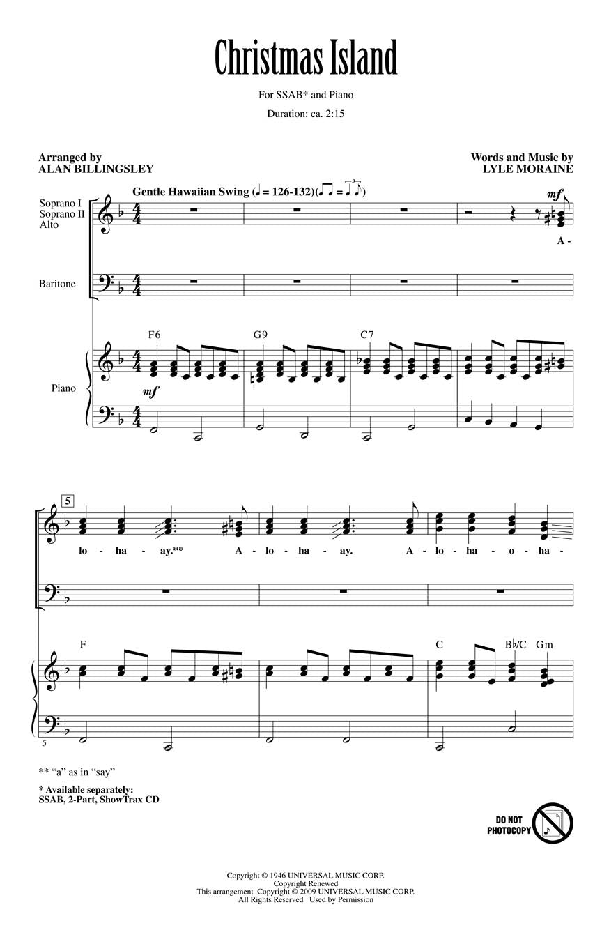 Christmas Island - sample page 1