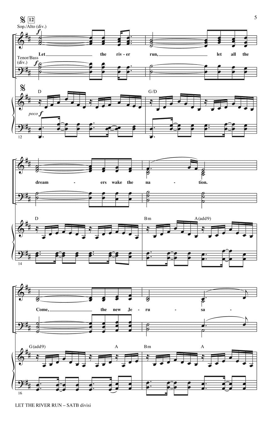 Let the River Run - sample page 1
