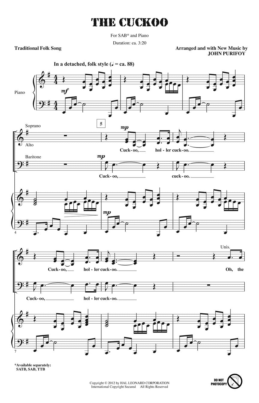 The Cuckoo - sample page 1