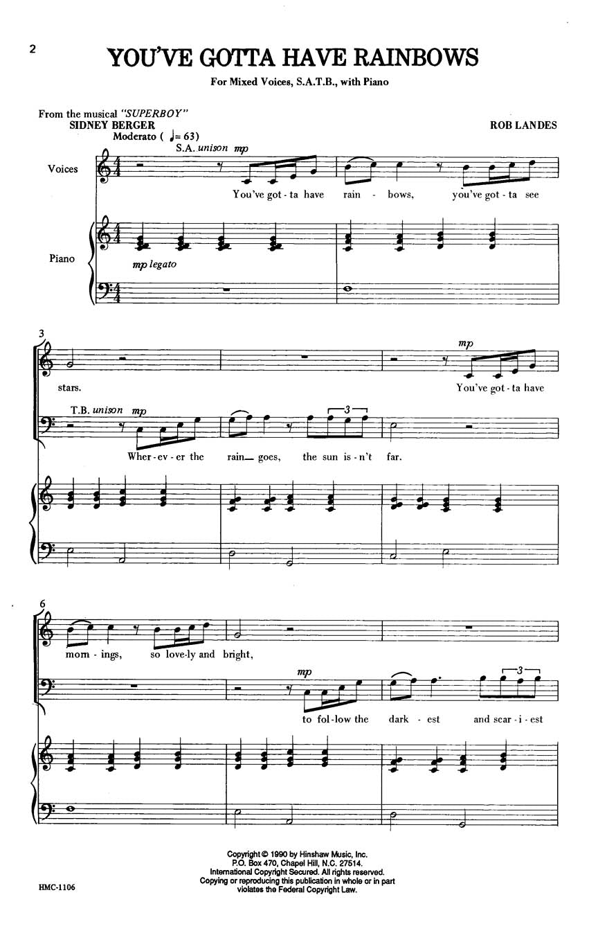 You've Gotta Have Rainbows - sample page 1