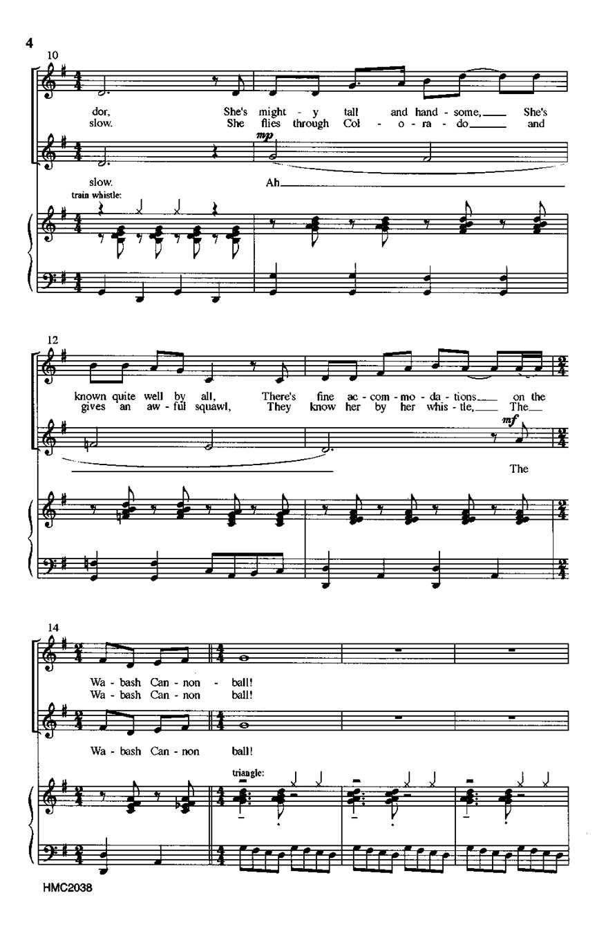 The Wabash Cannonball - sample page 2