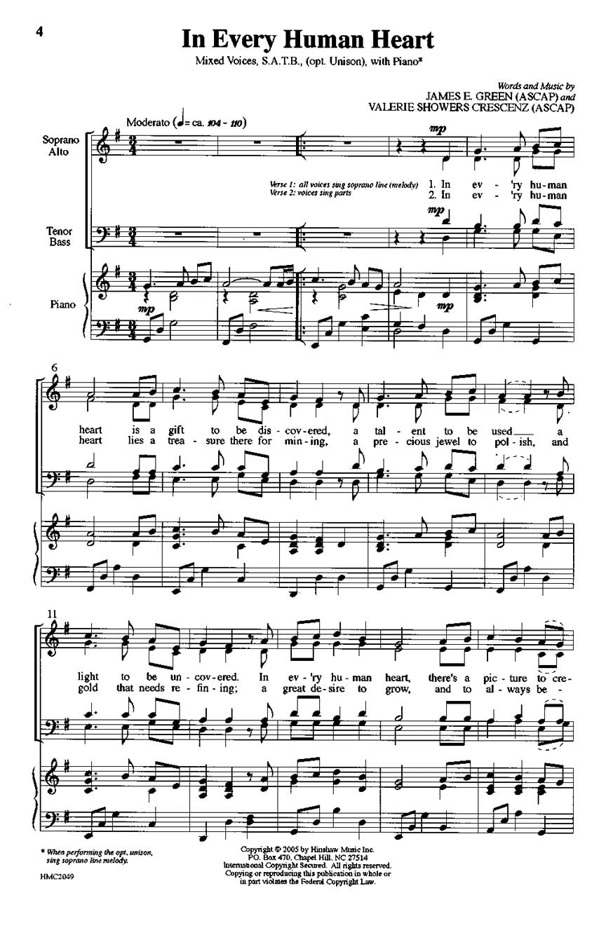 In Every Human Heart - sample page 1