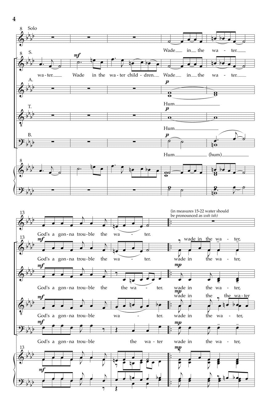 Wade in the Water - sample page 2