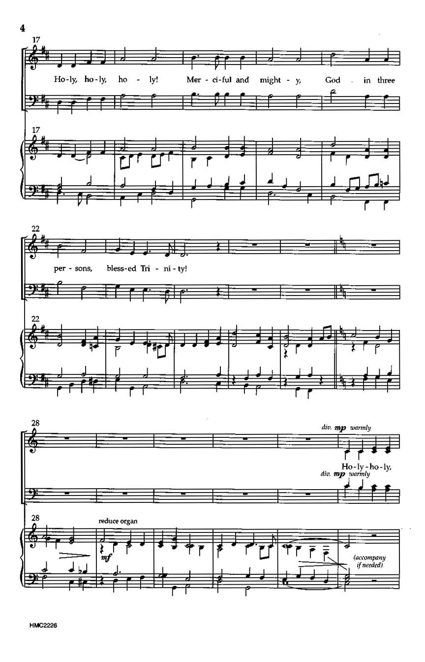 Concertato On Holy, Holy, Holy, Lord God Almighty - sample page 2