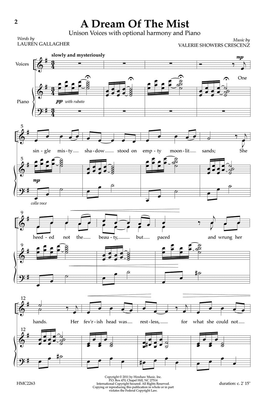 A Dream of the Mist - sample page 1
