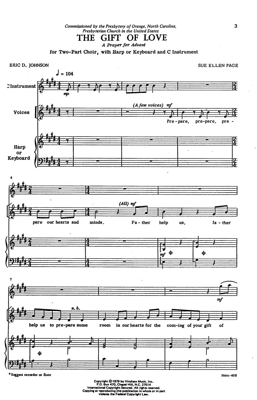 The Gift of Love - sample page 1