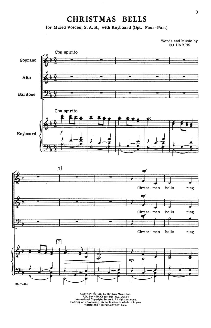 Christmas Bells - sample page 1