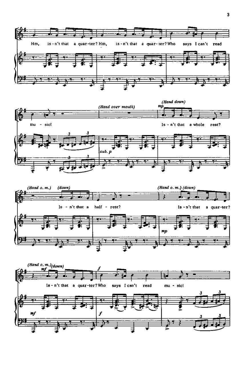 Who Says I Can't Read Music! - sample page 2