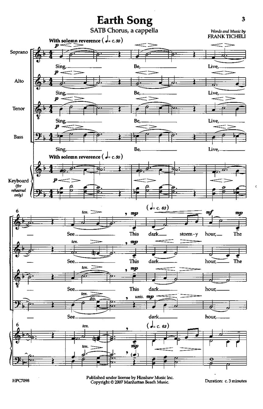 Earth Song - sample page 1