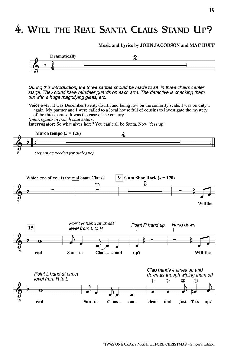 'Twas One Crazy Night Before Christmas (Musical) - sample page 3