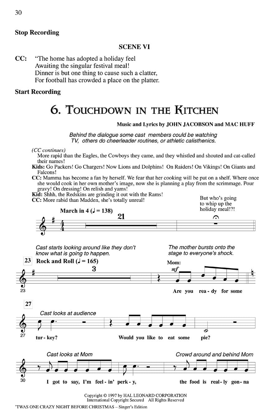 'Twas One Crazy Night Before Christmas (Musical) - sample page 5