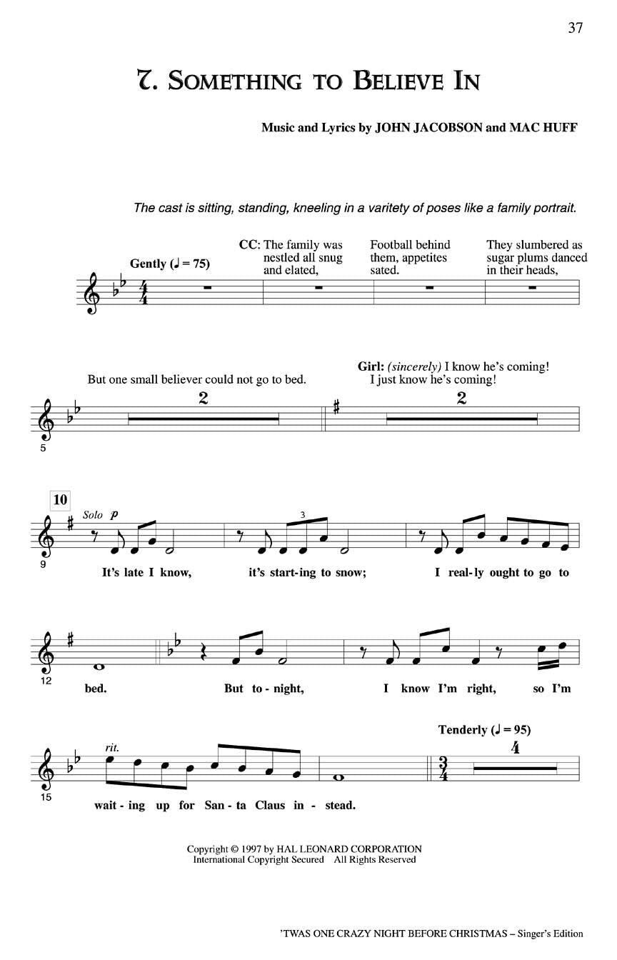 'Twas One Crazy Night Before Christmas (Musical) - sample page 6