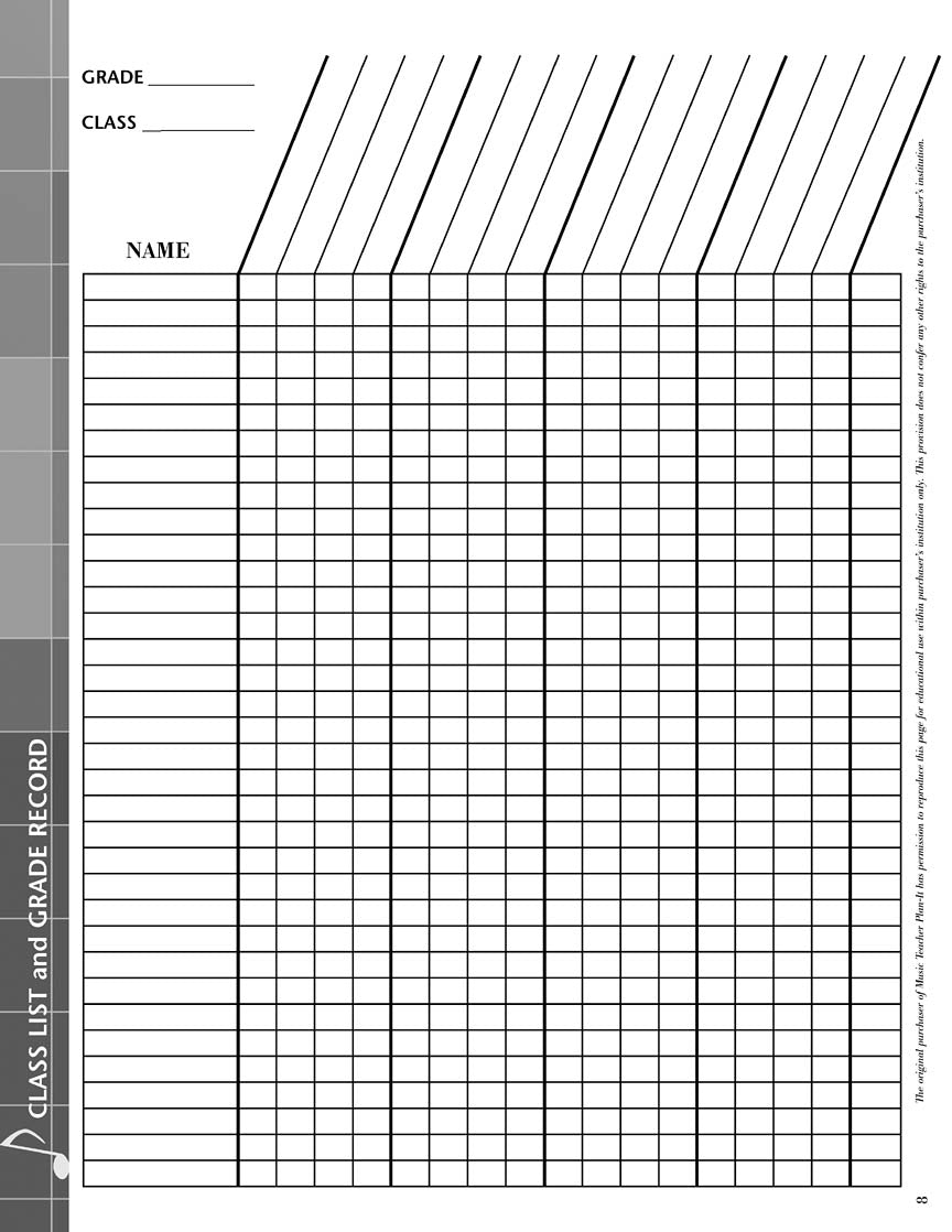 Music Teacher Plan-It - sample page 1