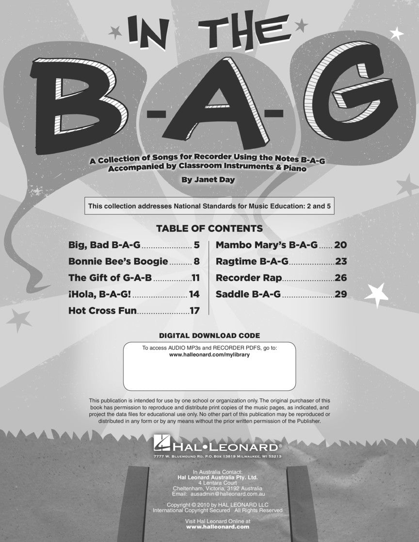 In the B-A-G - sample page 2