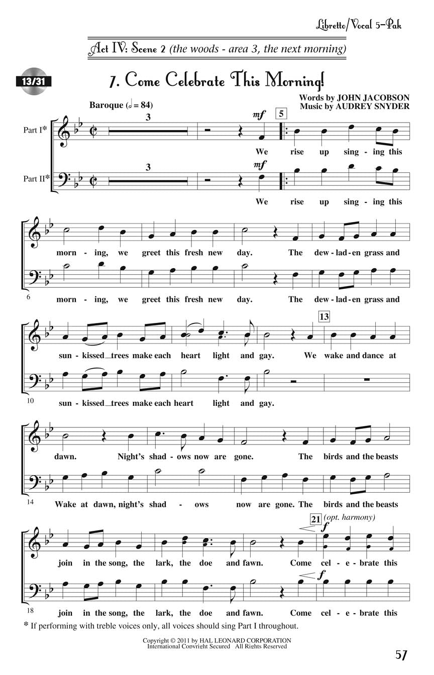 Midsummer Night's Dream, A - Youth Musical - sample page 5
