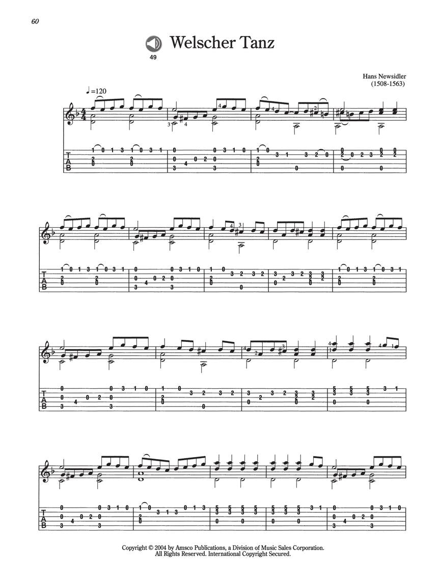 50 Easy Classical Guitar Pieces - sample page 5