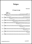 Product Cover for Neiges (Score and Parts)
