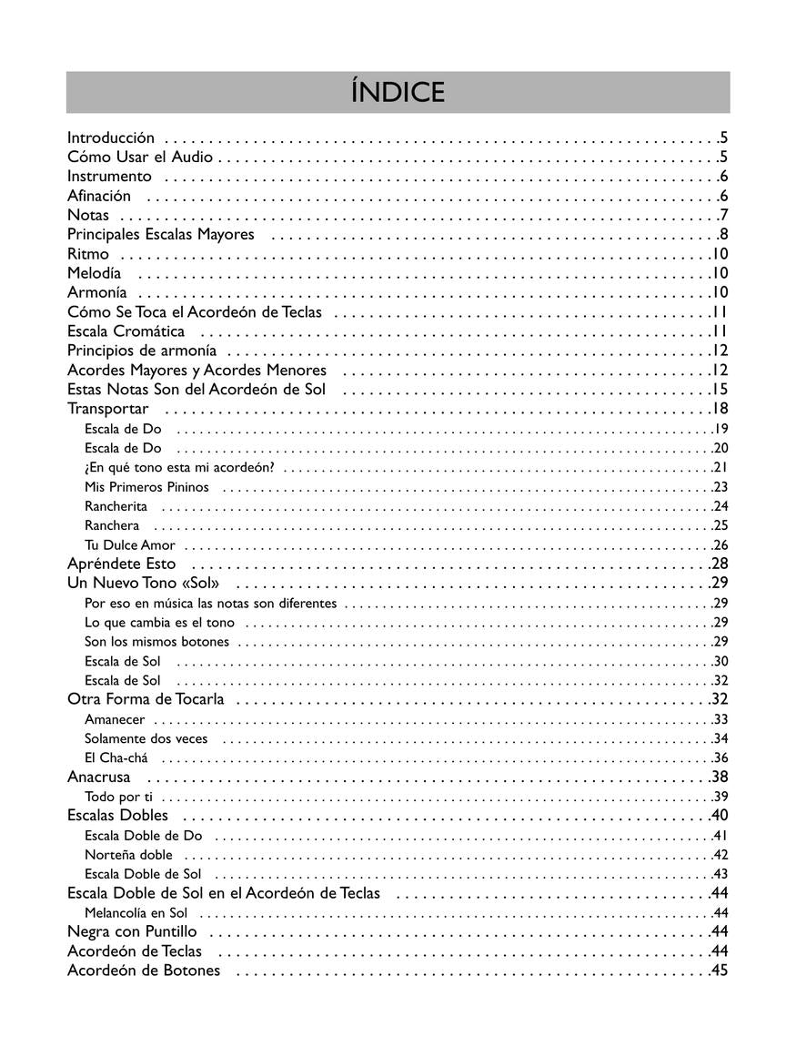 Primer Nivel: Aprende Acordeon Facilmente - sample page 2