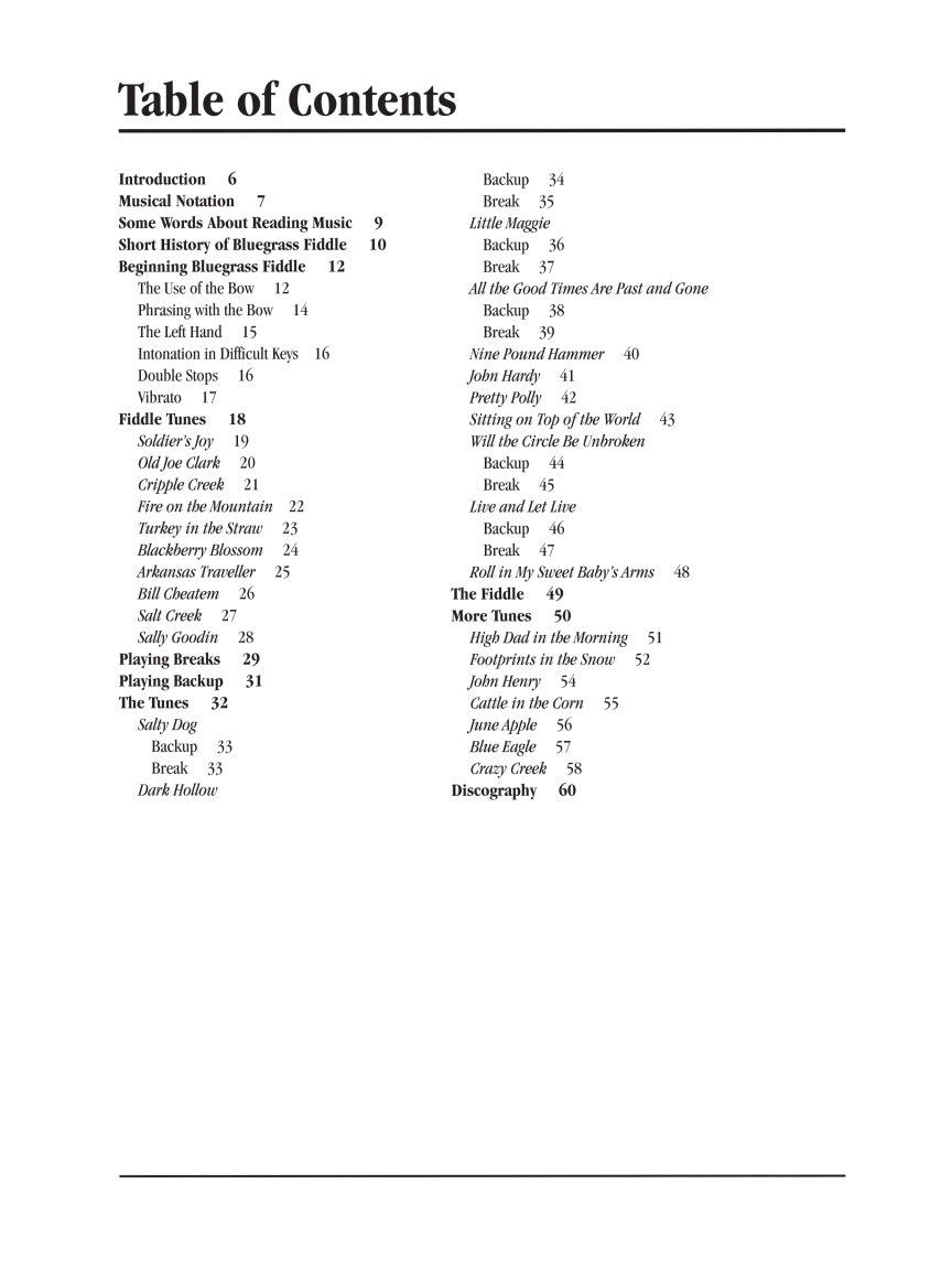 Teach Yourself Bluegrass Fiddle - sample page 2
