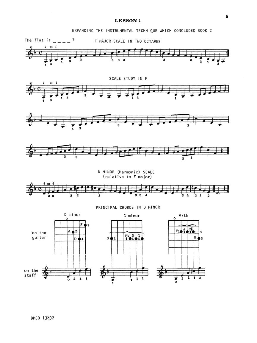 A Tune a Day – Classical Guitar - sample page 2