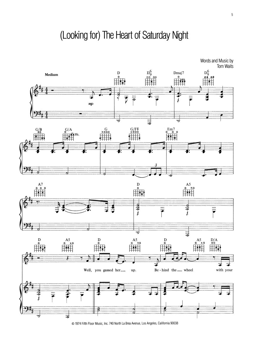 Tom Waits – Anthology - sample page 3
