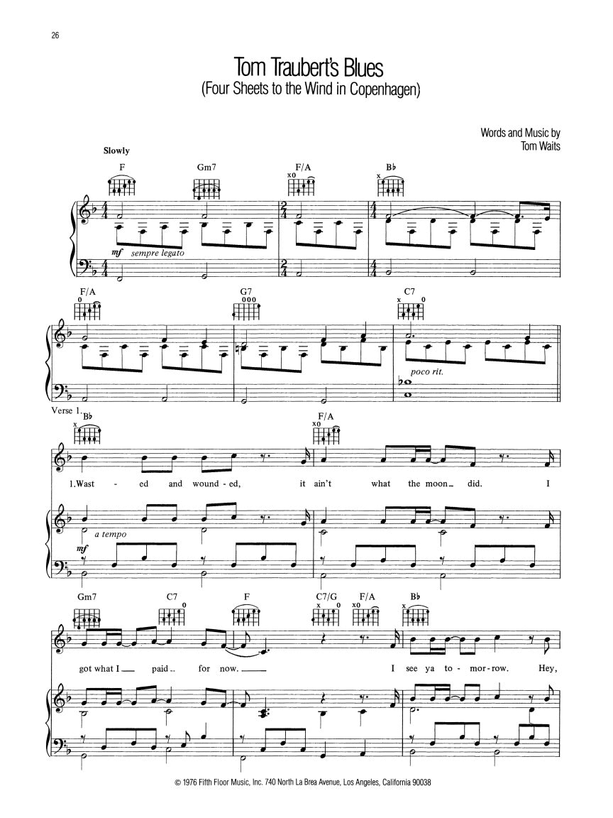 Tom Waits – Anthology - sample page 5