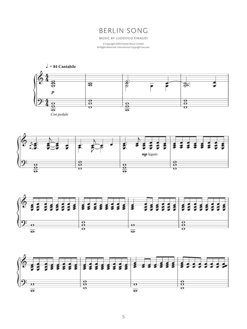 Ludovico Einaudi – Solo Piano - sample page 4
