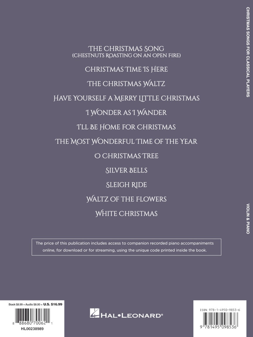 Christmas Songs for Classical Players – Violin and Piano - sample page 1