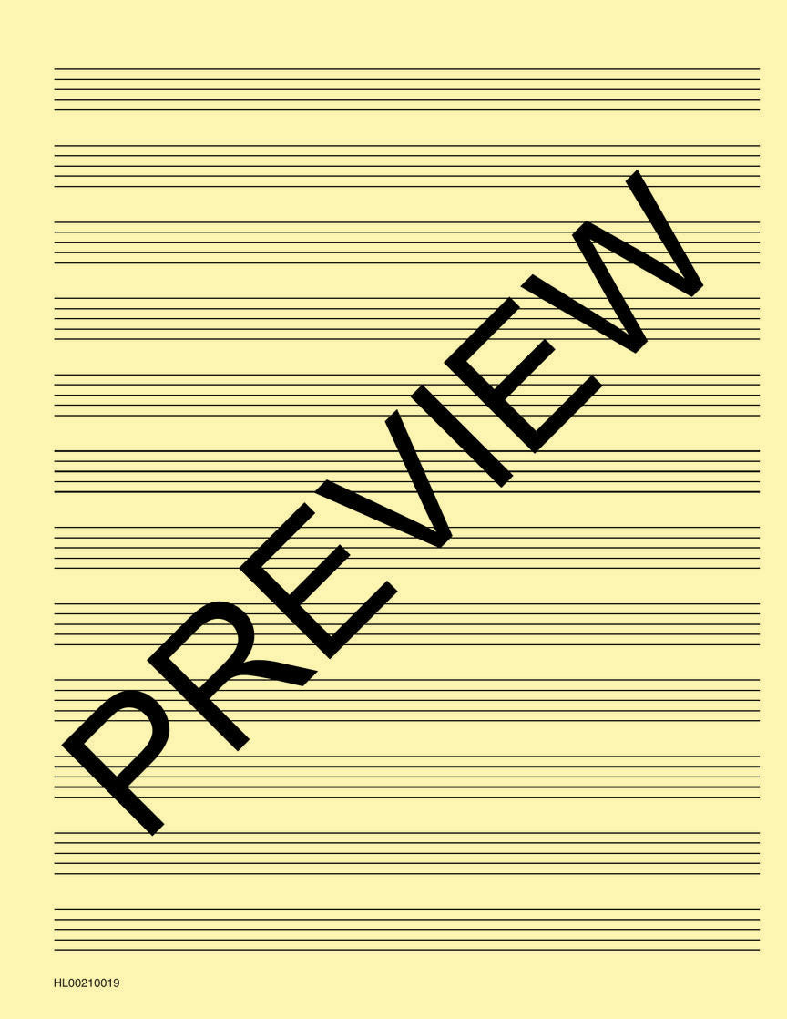 Deluxe Wirebound Super Premium Manuscript Paper (Gold Cover) - sample page 2