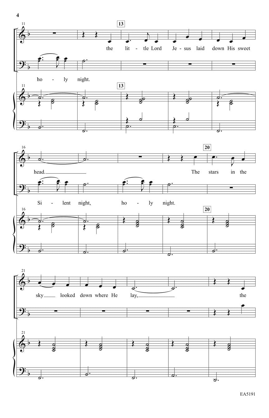 Away in a Manger - sample page 2