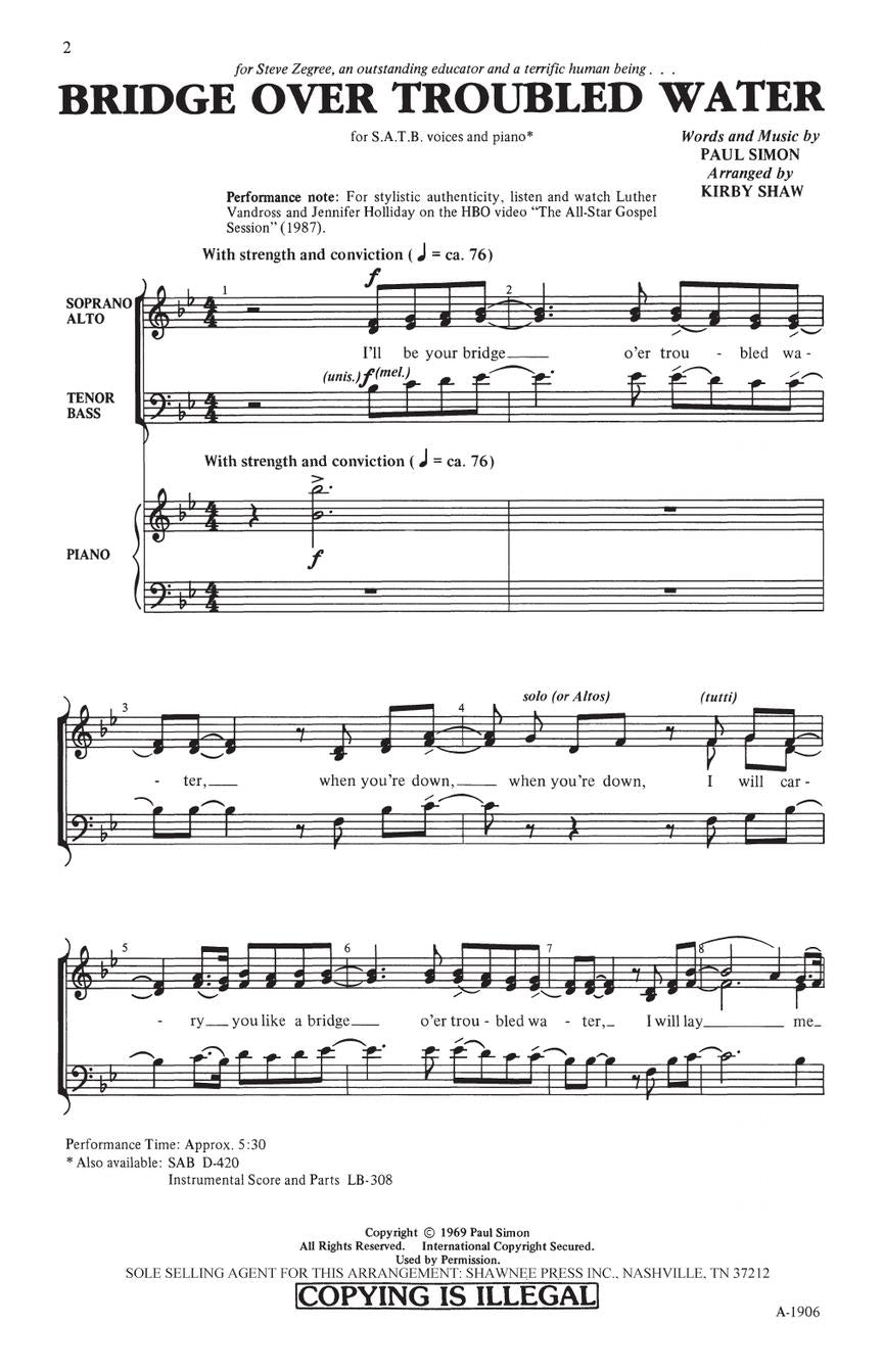 Bridge over Troubled Water - sample page 2