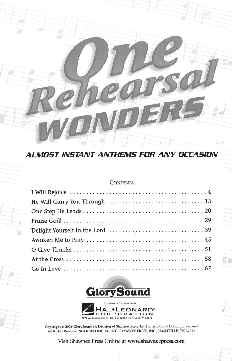 One Rehearsal Wonders, Volume 1 - sample page 2
