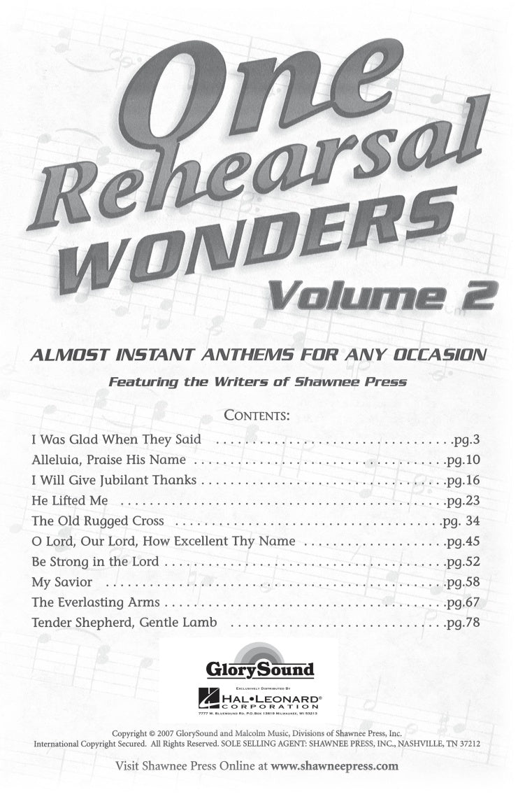 One Rehearsal Wonders, Volume 2 - sample page 2
