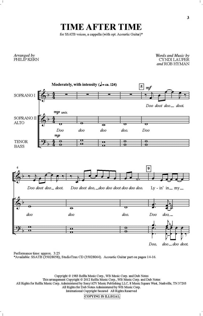 Time After Time - sample page 1