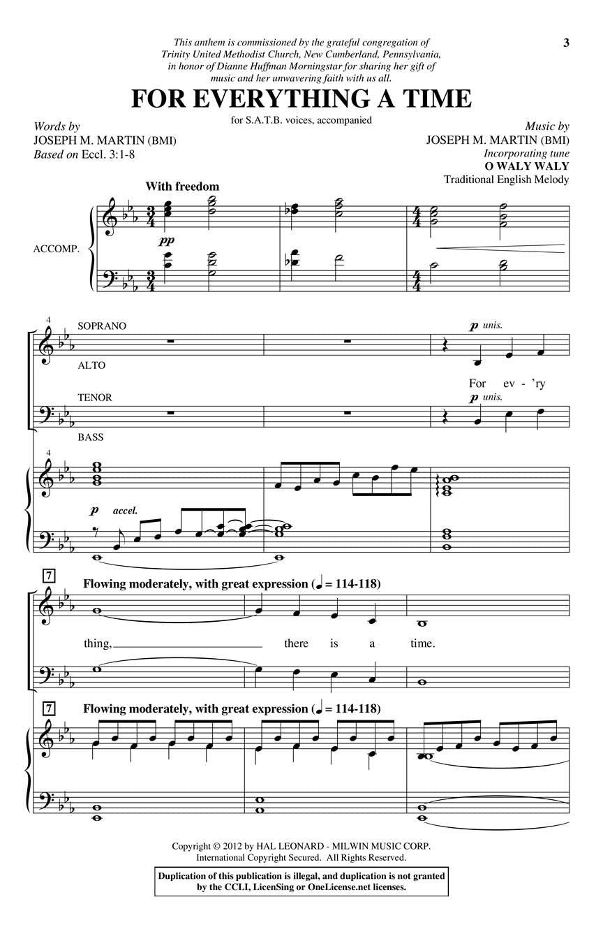 For Everything a Time - sample page 1
