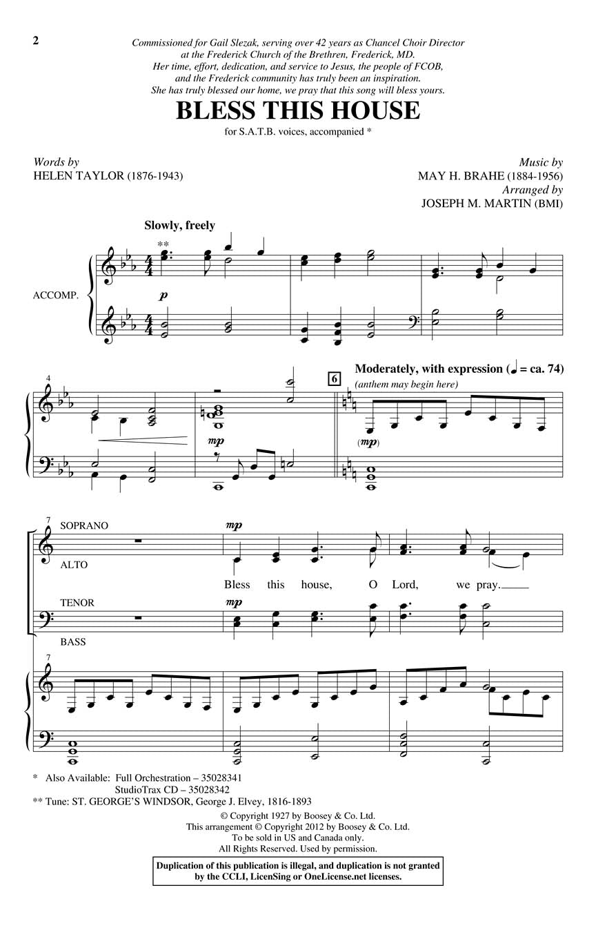 Bless This House - sample page 1