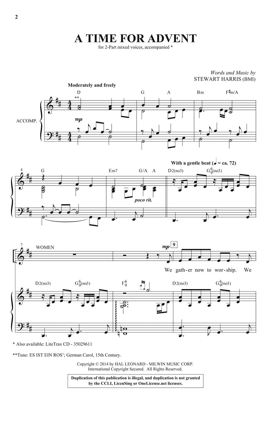 A Time for Advent - sample page 1