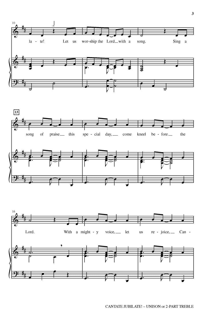 Cantate Jubilate! - sample page 2