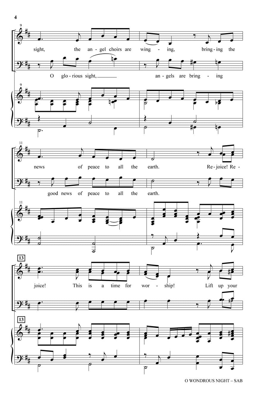 O Wondrous Night - sample page 2