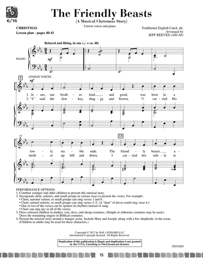Sing and Celebrate 6! Sacred Songs for Young Voices - sample page 4
