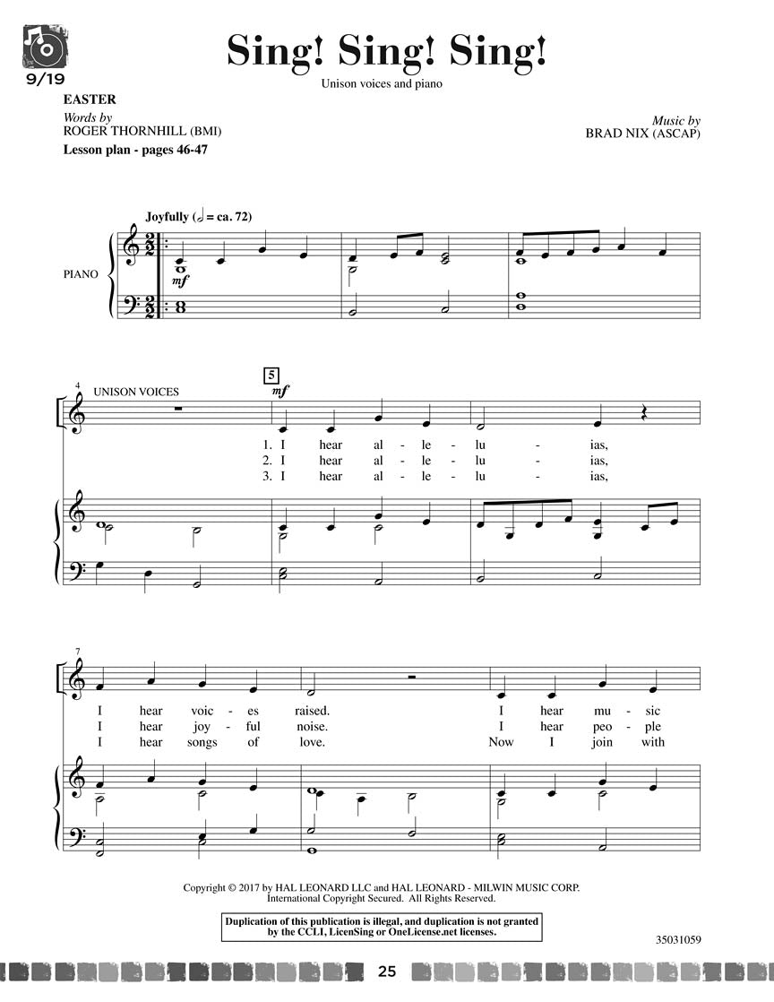 Sing and Celebrate 6! Sacred Songs for Young Voices - sample page 5