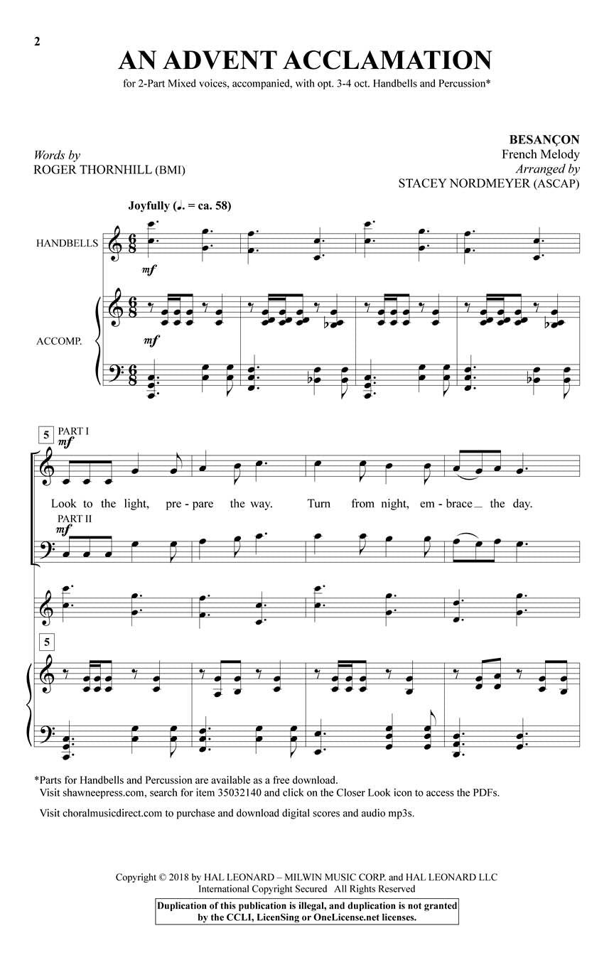 An Advent Acclamation - sample page 1