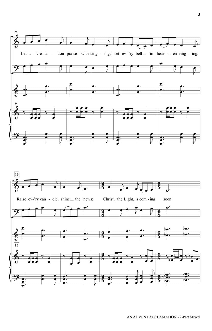 An Advent Acclamation - sample page 2