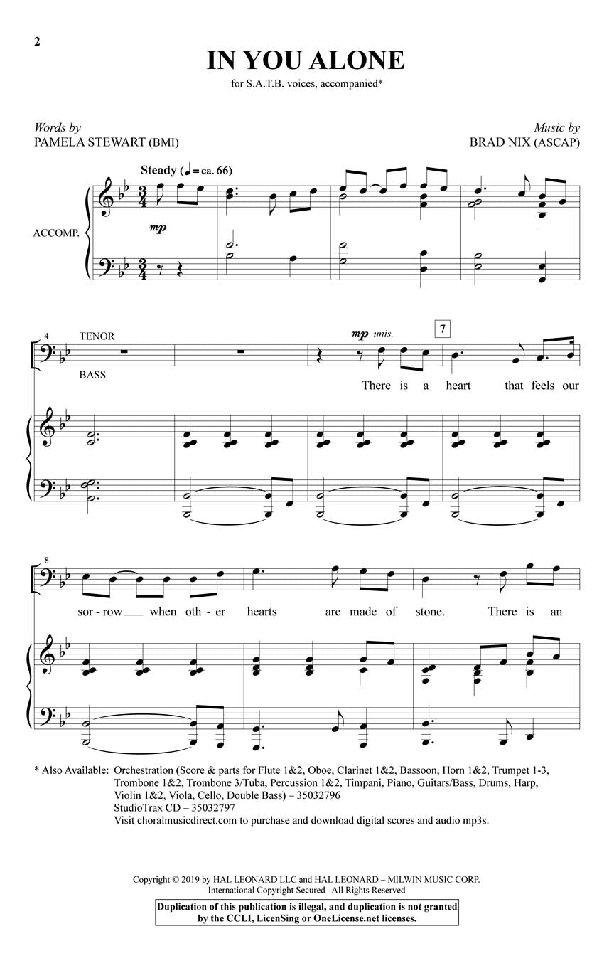 In You Alone - sample page 1