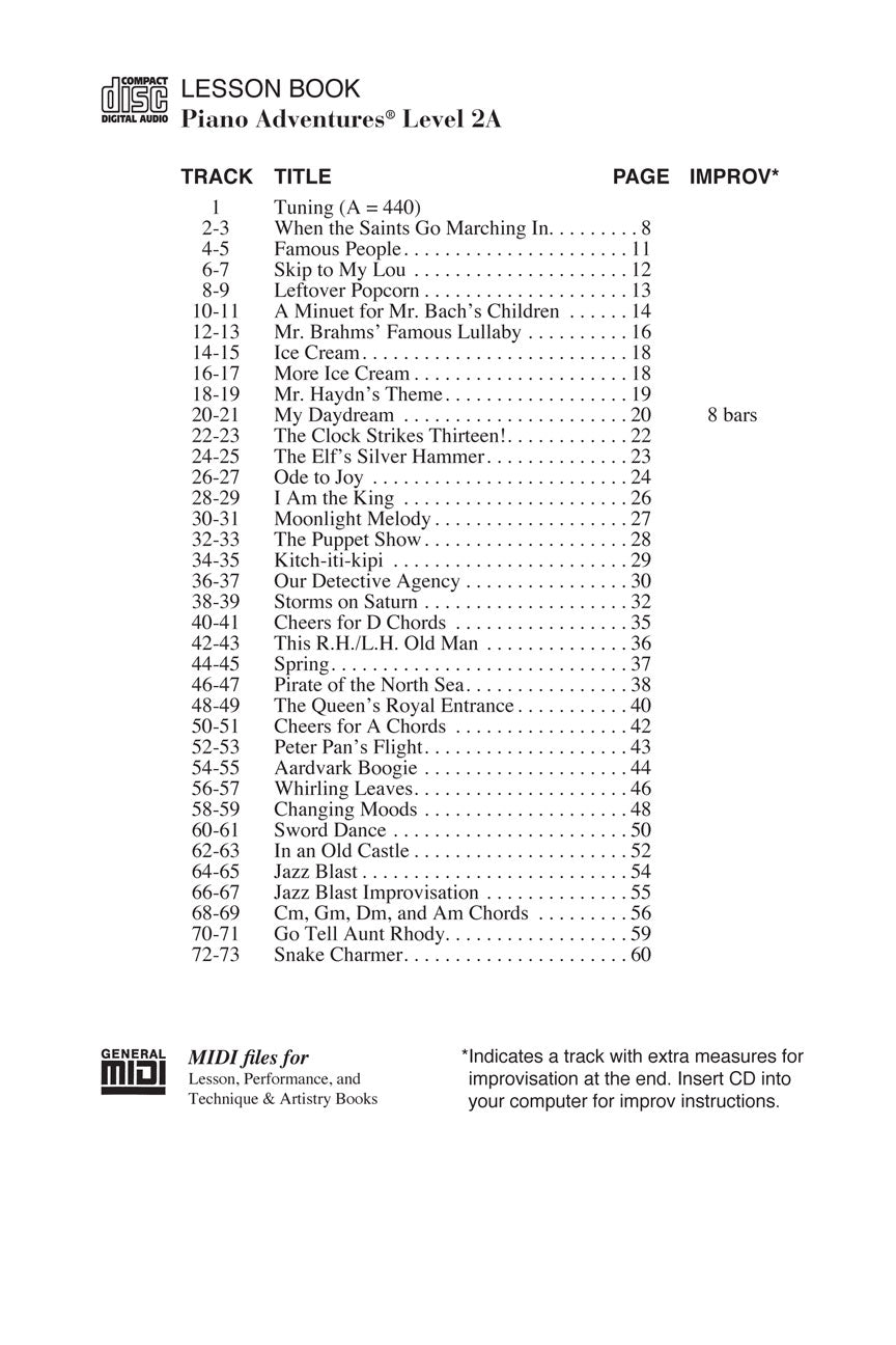 Level 2A – Lesson Book Enhanced CD – 2nd Edition - sample page 2