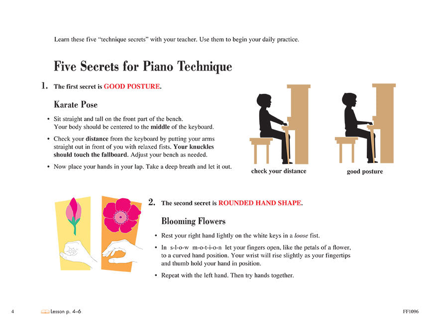 Primer Level – Technique & Artistry Book - sample page 2