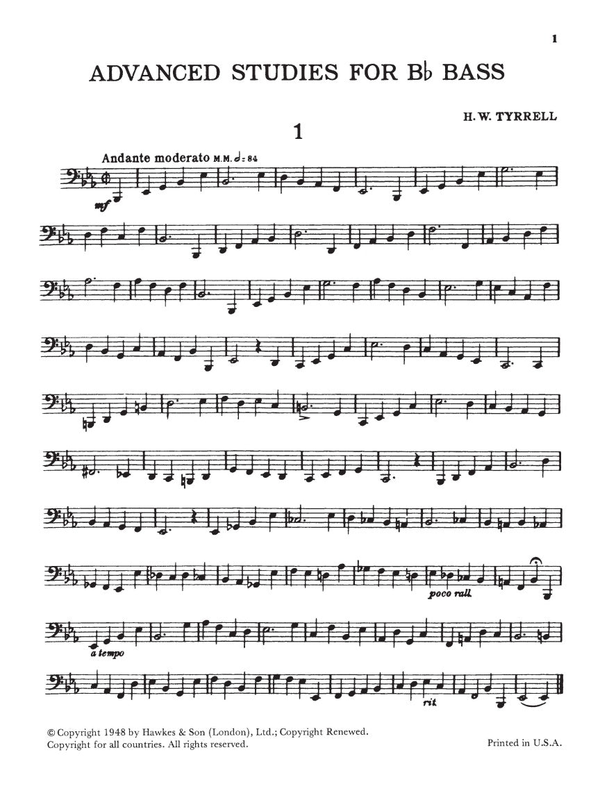 40 Advanced Studies for Bb Bass/Tuba (B.C.) - sample page 2