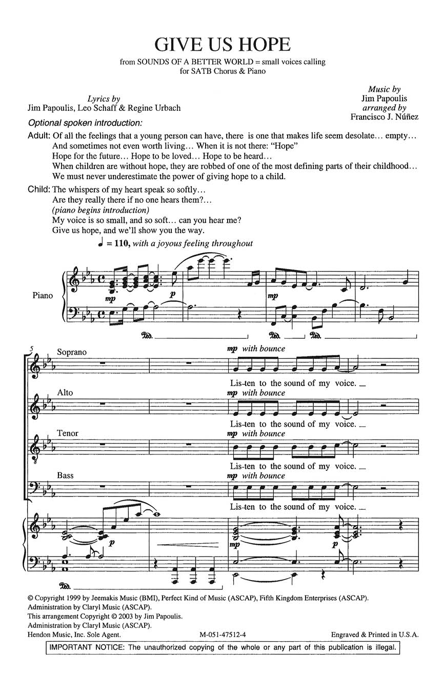 Give Us Hope - sample page 1