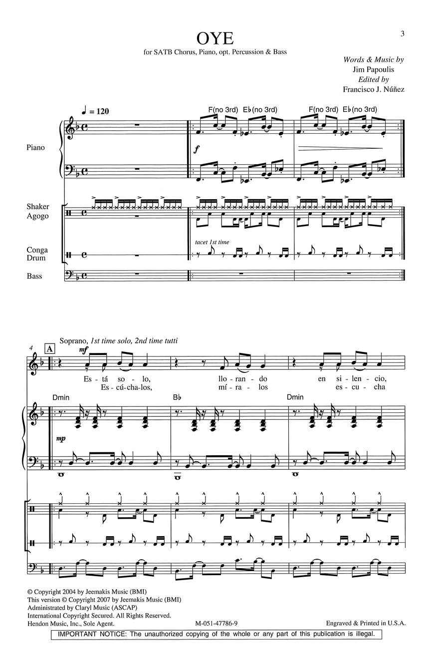 Oye - sample page 1